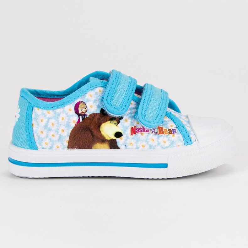 Zapatillas Velcro Masha Y El Oso azul