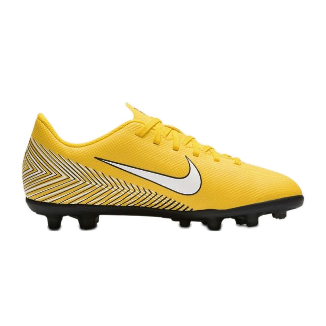 Zapatillas de fútbol Nike Mercurial Vapor 12 Club Neymar Mg Jr AO9472-710 multicolor amarillos Zapatillas de fútbol Nike Mercurial Vapor 12 Club Neymar Mg Jr AO9472-710 multicolor amarillos
