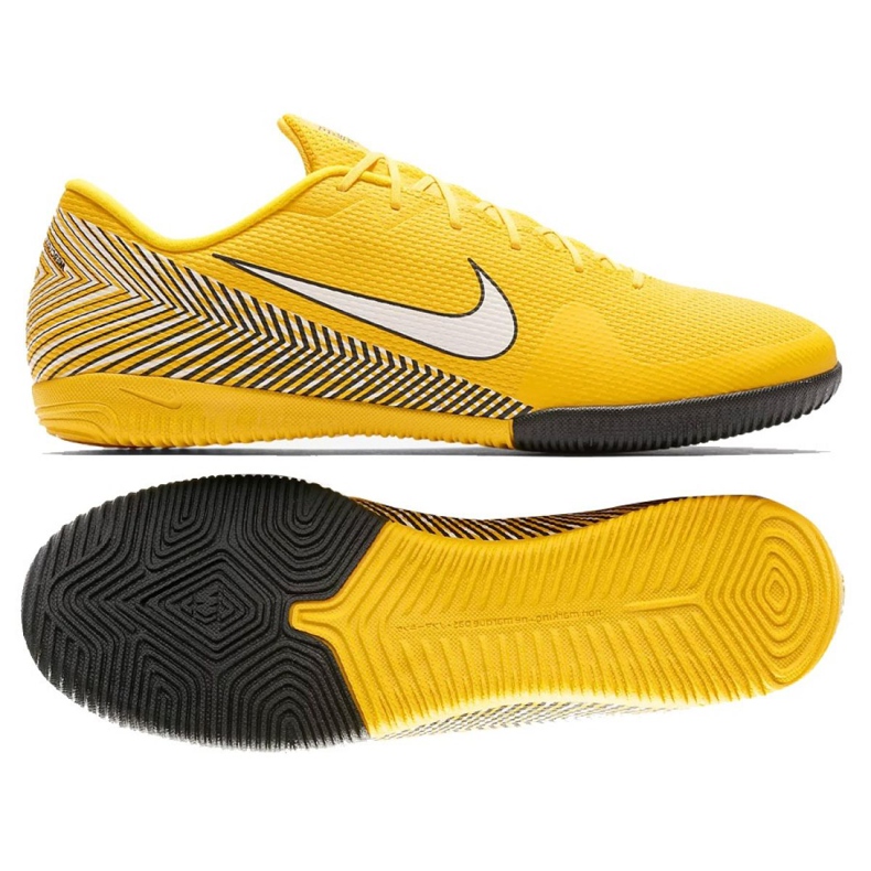 Nike Mercurial Vapor 12 Academy Neymar Ic Jr AO3122-710 zapatos de fútbol amarillo amarillo
