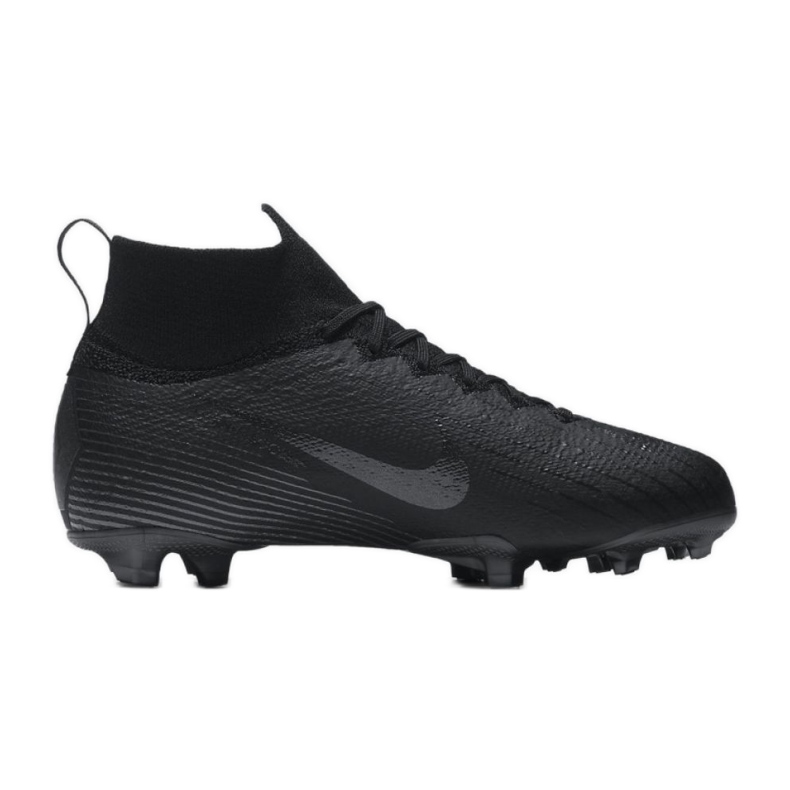 Zapatillas de fútbol Nike Mercurial Superfly 6 Elite Fg Jr AH7340-001 negro negro Zapatillas de fútbol Nike Mercurial Superfly 6 Elite Fg Jr AH7340-001 negro negro