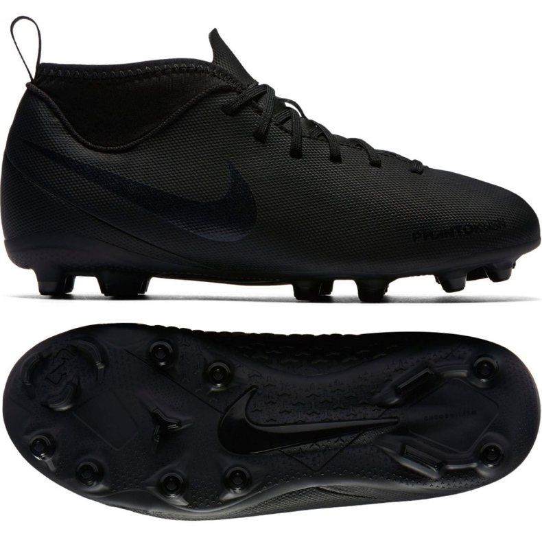 Zapatillas de fútbol Nike Phantom Vsn Club Df Fg Jr AO3288-001 multicolor negro