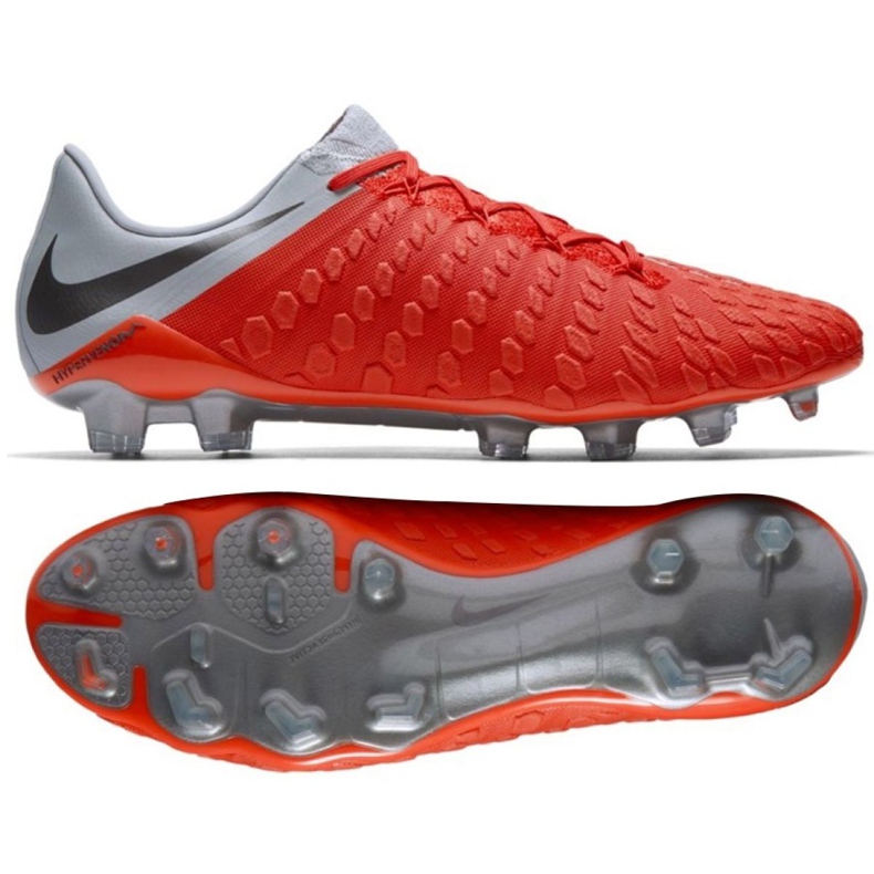 Nike Hypervenom Phantom 3 Elite Fg M AJ3805-600 zapatos de fútbol rojo rojo Nike Hypervenom Phantom 3 Elite Fg M AJ3805-600 zapatos de fútbol rojo rojo