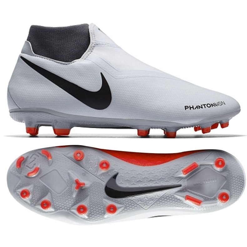 Nike Phantom Vsn Academy Df Fg M AO3258-060 zapatos de fútbol gris multicolor Nike Phantom Vsn Academy Df Fg M AO3258-060 zapatos de fútbol gris multicolor