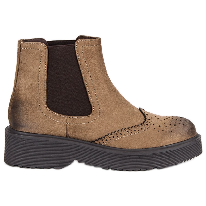 Corina Cómodas botas de ante marrón