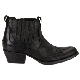 Corina botas vaqueras negras negro