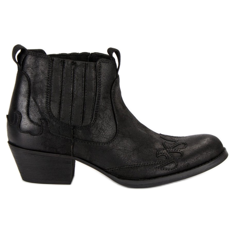Corina botas vaqueras negras negro