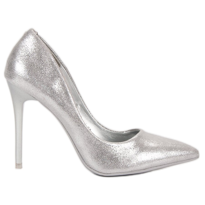Tacones plateados VINCEZA gris