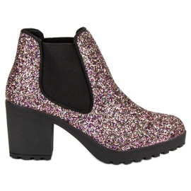 Corina Botas de moda de Jodhpur violeta