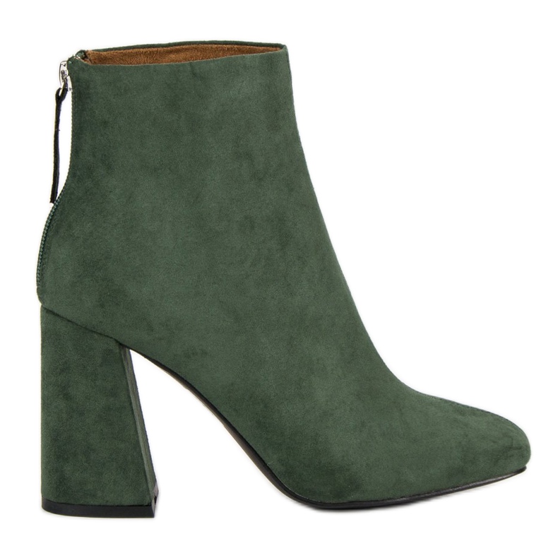 Corina Botas de gamuza elegantes verde