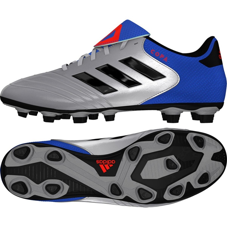Botas de fútbol Adidas Copa 18.4 FxG M DB2458 gris plata