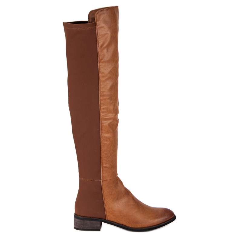 Corina Botas marrones arriba de la rodilla marrón