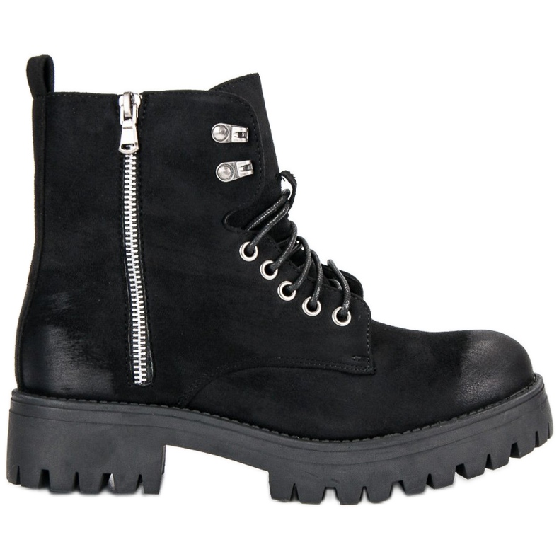 Corina Trabajadores de gamuza anudados negro Corina Trabajadores de gamuza anudados negro