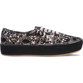 Vans Plataforma auténtica de gamuza rosa multicolor