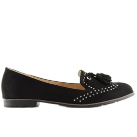 Mocasines mujer negros 22-05 Negro