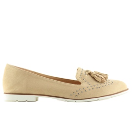 Mocasines mujer beige 22-05 Beige