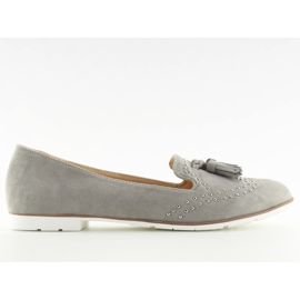 Mocasines grises para mujer 22-05 Gris