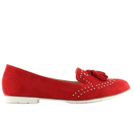 Mocasines Mujer Rojo 22-05 Rojo