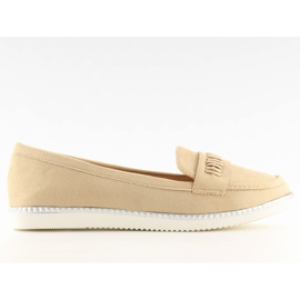 Mocasines beige mujer 22-07 Beige