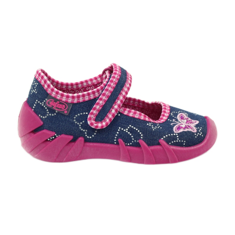Calzado infantil befado zapatillas 109p164 gris rosado azul marino