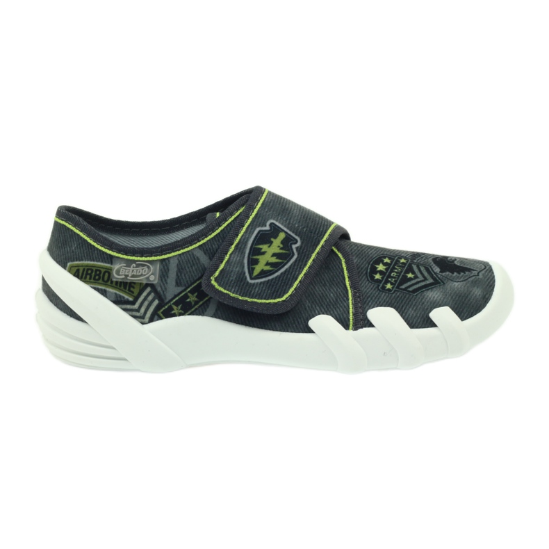 Befado calzado infantil zapatillas zapatillas 273y241 negro gris verde