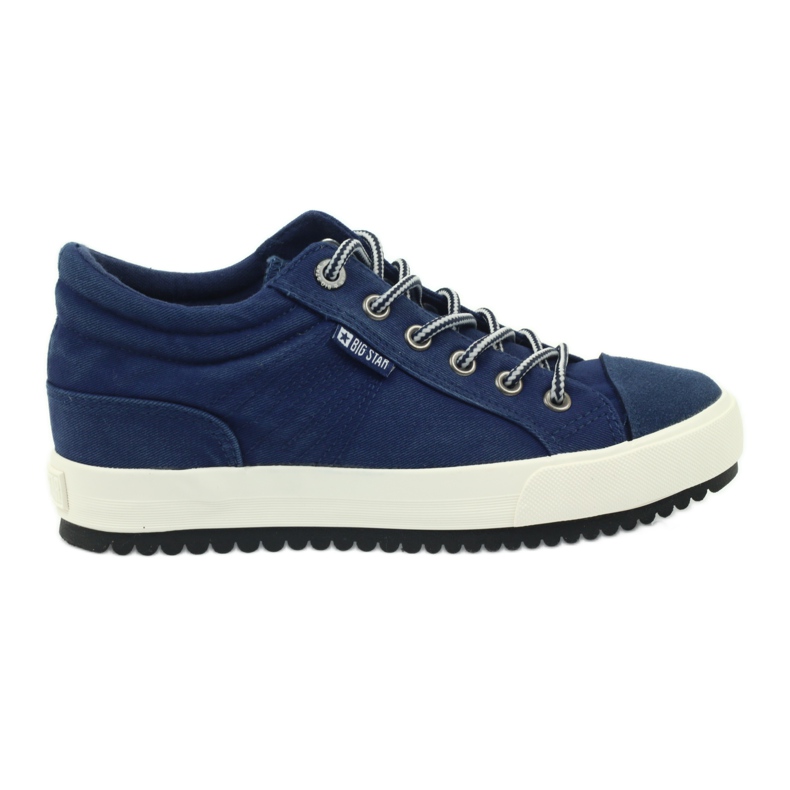 Zapatillas con cuña Big Star 274502 azul marino