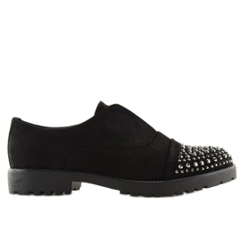 Mocasines negros decorados puntera 22-2 Negro