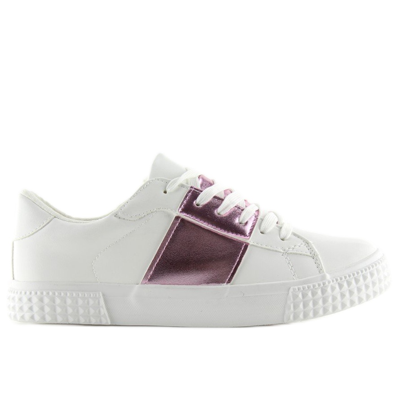 Zapatillas de mujer blanco y rosa M896 BLANCO / ROSA violeta Zapatillas de mujer blanco y rosa M896 BLANCO / ROSA violeta