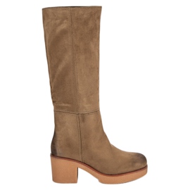 Corina Botas de gamuza para mujer marrón