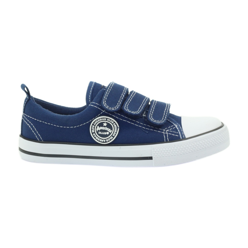 American Club Zapatillas American denim con velcro azul marino