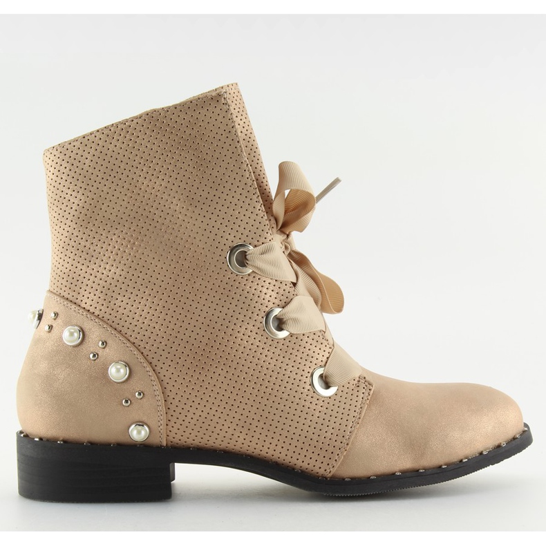 Botas para mujer rosa 17018-13 champagne. rosado