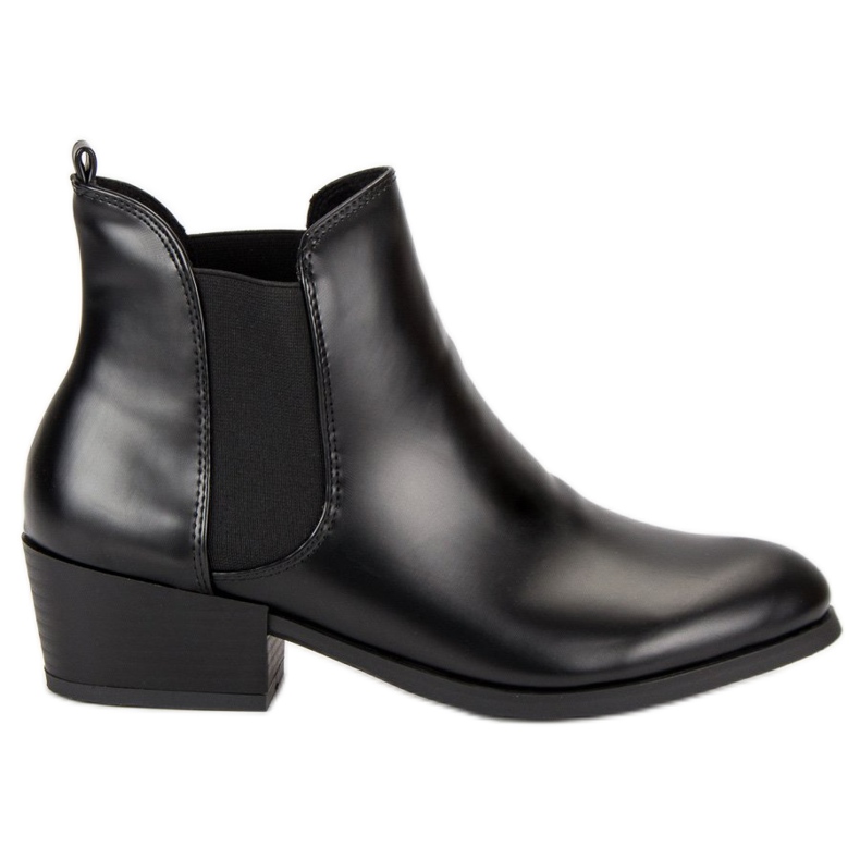 Corina Botines Chelsea negros con tacones altos