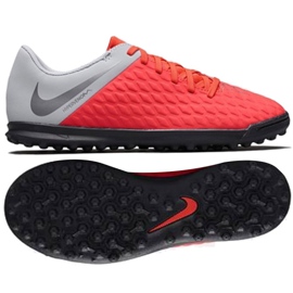 Zapatillas de fútbol Nike Hypervenom Phantomx 3 Club Tf Jr AJ3790-600 multicolor rojo