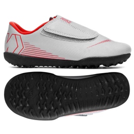 Zapatillas de fútbol Nike Mercurial Vapor 12 Club Ps Tf Jr AH7357-060 gris gris