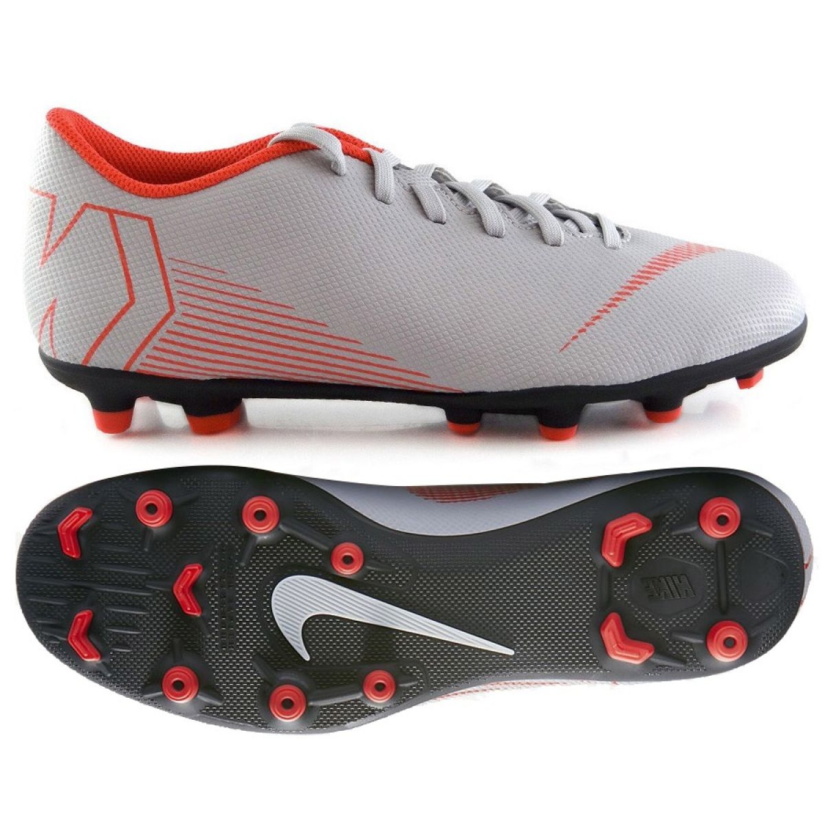 Zapatos de fútbol 2018 Nike Mercurial Vapor 12 FG Verde Plata Zapatos de fútbol 2018 Nike Mercurial Vapor 12 FG Verde Plata