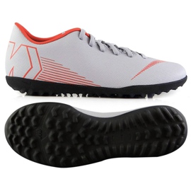 Zapatillas de fútbol Nike Mercurial Vapor 12 Club Tf M AH7386-060 multicolor gris