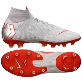Zapatillas de fútbol Nike Mercurial Superfly 6 Elite Ag Pro M AH7377-060 blanco blanco
