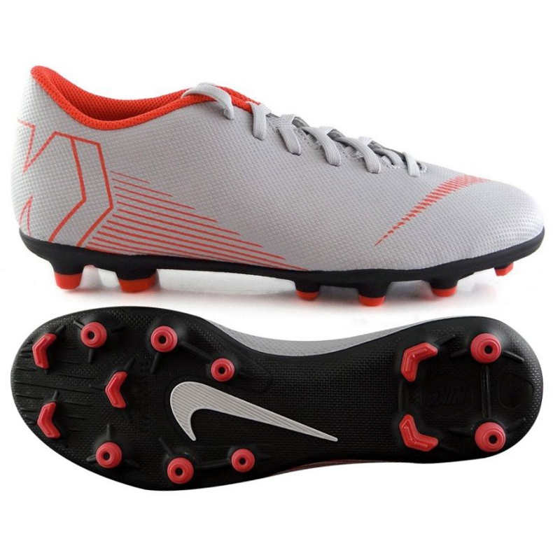 Zapatillas de fútbol Nike Mercurial Vapor 12 Club Gs Mg Jr AH7350-060 multicolor blanco Zapatillas de fútbol Nike Mercurial Vapor 12 Club Gs Mg Jr AH7350-060 multicolor blanco