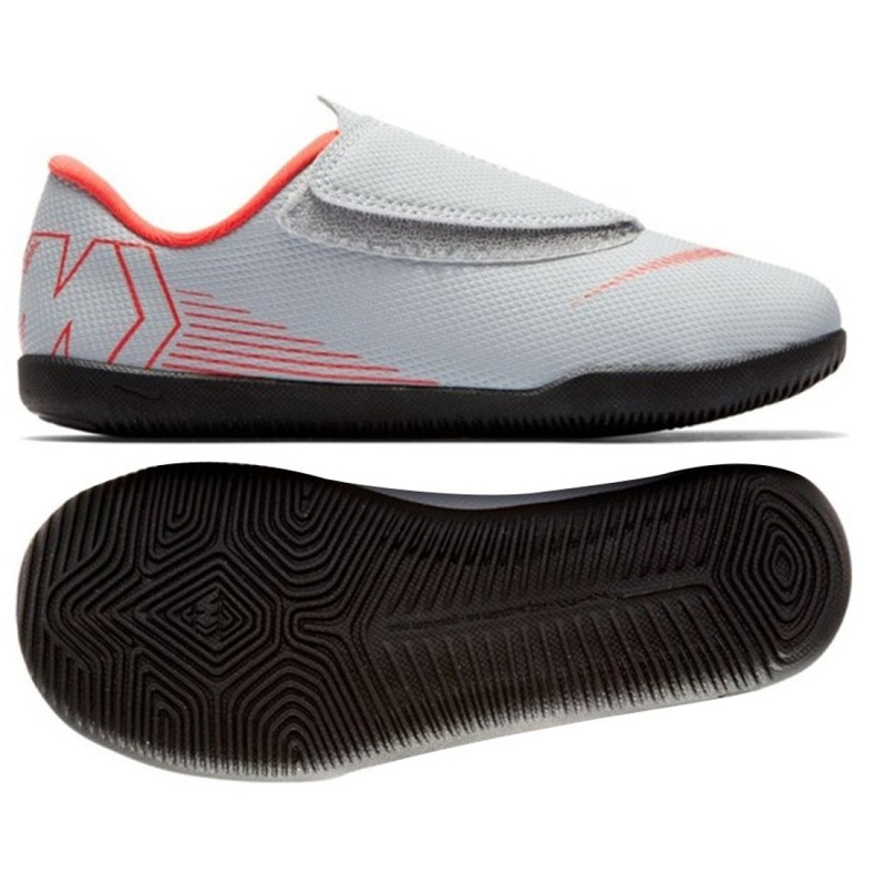 Zapatos de interior Nike Mercurial Vapor 12 Club Ps Ic Jr AH7356-060 multicolor blanco