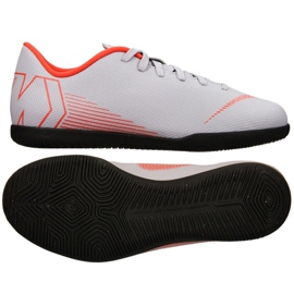 Zapatos de interior Nike Mercurial Vapor 12 Club Gs Ic Jr AH7354-060 multicolor blanco