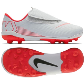 Zapatillas de fútbol Nike Mercurial Vapor 12 Club Ps V Mg Jr AH7351-060 multicolor blanco