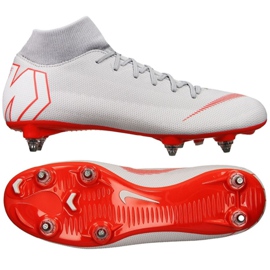 Zapatillas de fútbol Nike Mercurial Superfly 6 Academy Sg Pro M AH7364-060 multicolor blanco