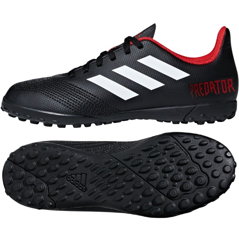Botas de fútbol adidas Predator Tango 18.4 Tf Jr DB2338 negro negro Botas de fútbol adidas Predator Tango 18.4 Tf Jr DB2338 negro negro