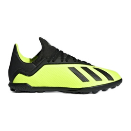 Botas de fútbol adidas X Tango 18.3 Tf Jr DB2423 multicolor amarillo