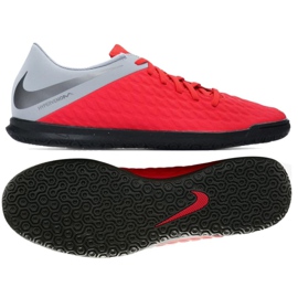 Zapatos de interior Nike Hypervenom Phantomx 3 Club Ic M AJ3808-600 rojo rojo