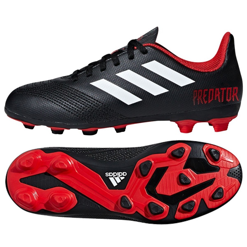 Botas de fútbol adidas Predator 18.4 FxG J Jr DB2323 multicolor negro Botas de fútbol adidas Predator 18.4 FxG J Jr DB2323 multicolor negro