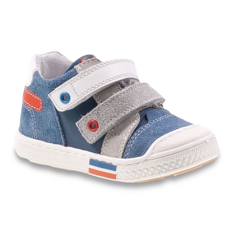 Calzado infantil befado 170P004 blanco azul gris rojo