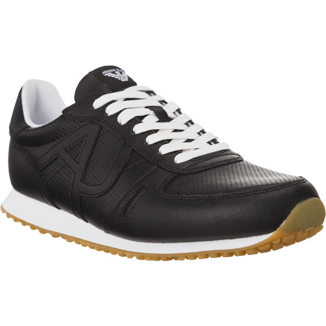 Armani Jeans Zapatilla De Cuero 7P423-00020 negro