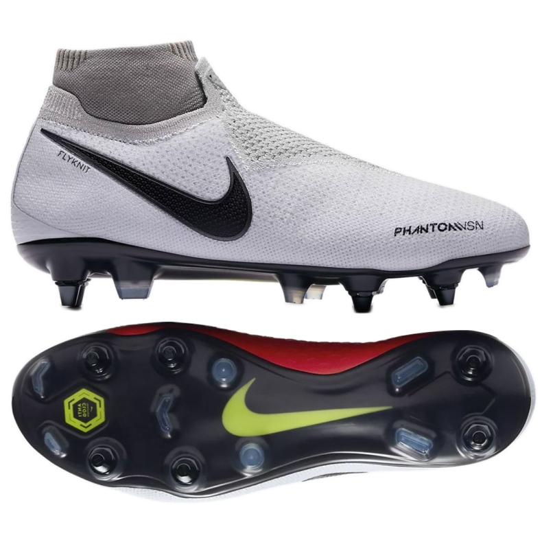 Botas de fútbol Nike Phantom Vsn Elite Df Sg Pro Ac M AO3264-060 gris plata