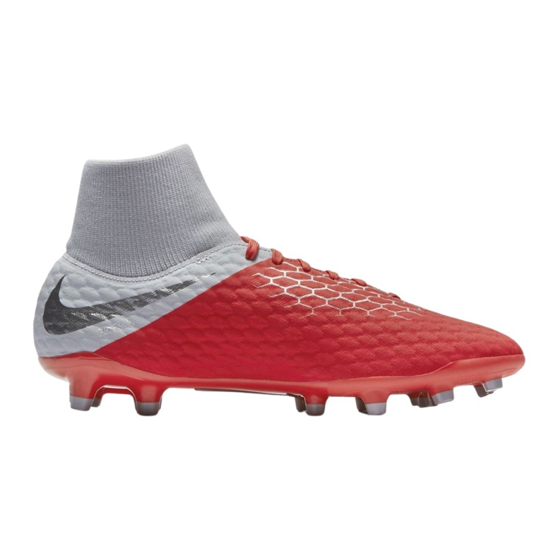 Zapatillas de fútbol Nike Hypervenom 3 Academy Df Fg M AQ9217-600 multicolor plata