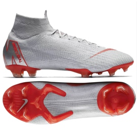 Zapatos de fútbol Nike Mercurial Superfly 6 Elite Fg M AH7365-060 gris rojo